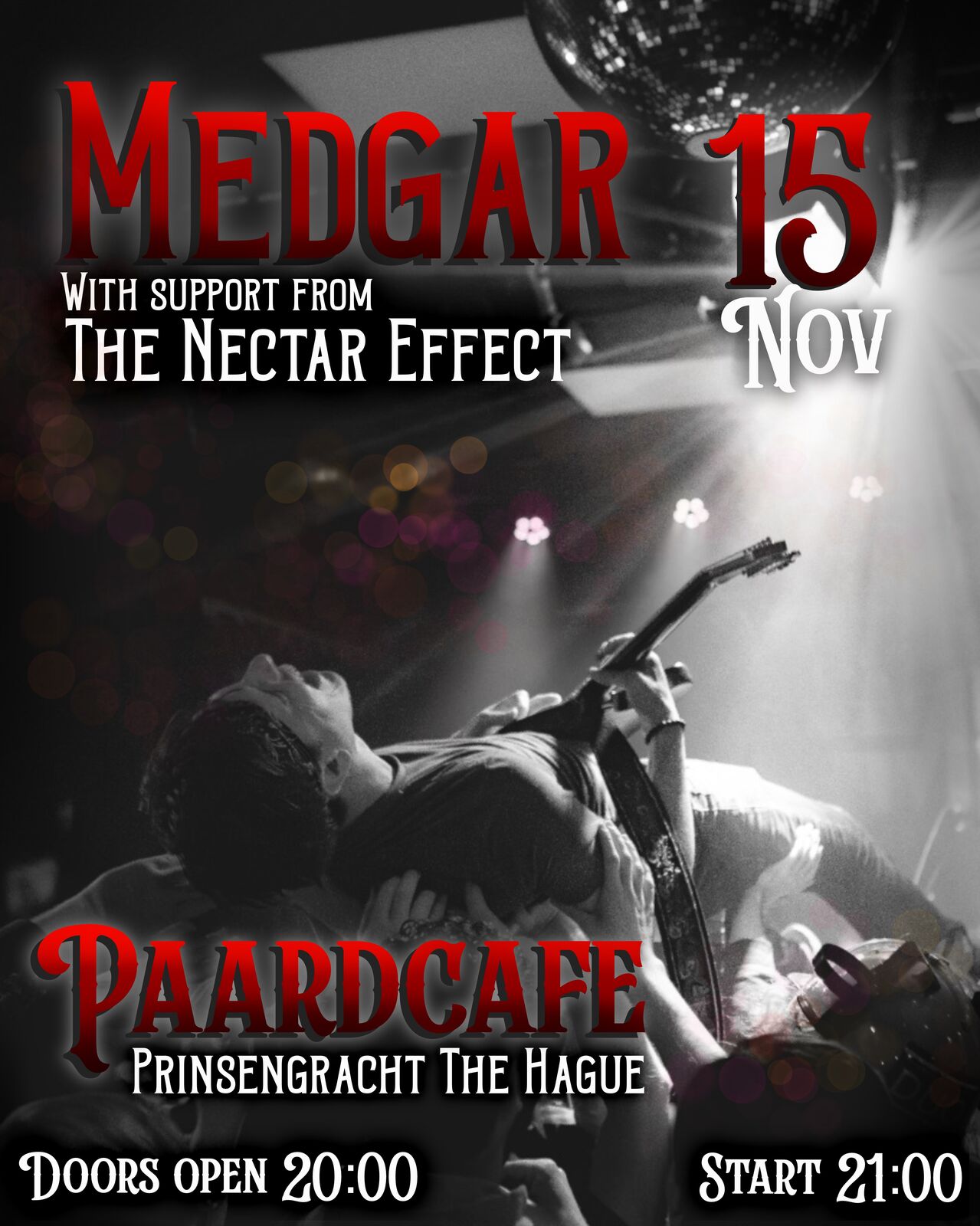 Post over het optreden van Medgar in Paardcaf&eacute;