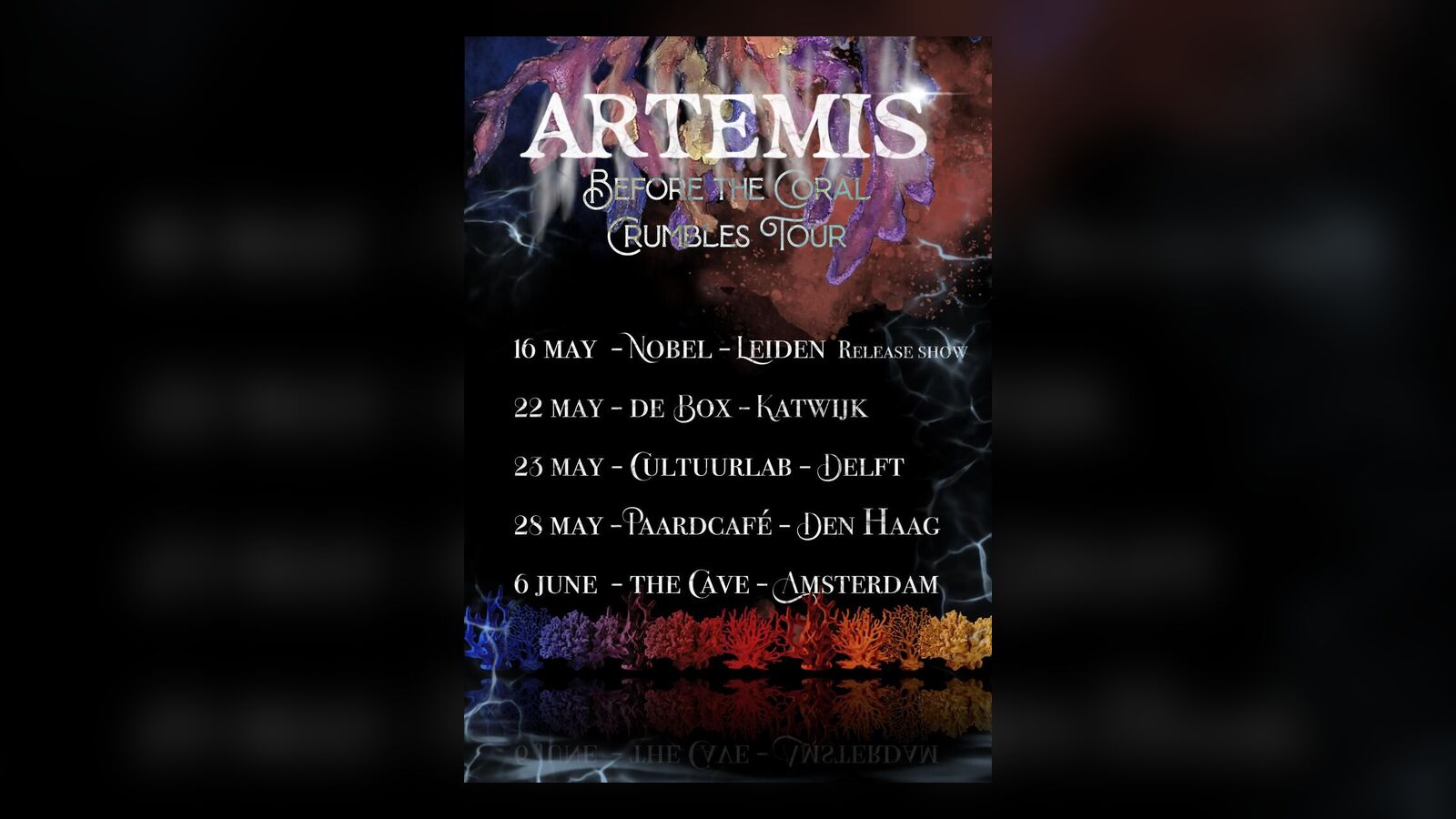 Tourposter Before the Coral Crumbles voor Artemis